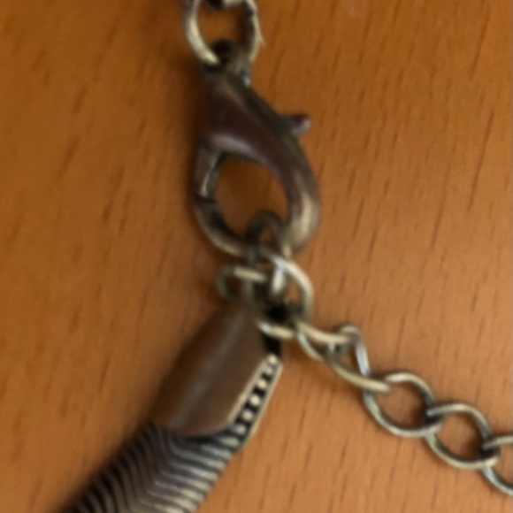 Art Deco Style, Silver Statement Necklace - Picture 7 of 7